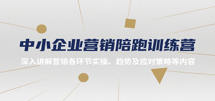 中小企业营销陪跑训练营，深入讲解营销各环节实操、趋势及应对策略等内容-玩备项目资源网
