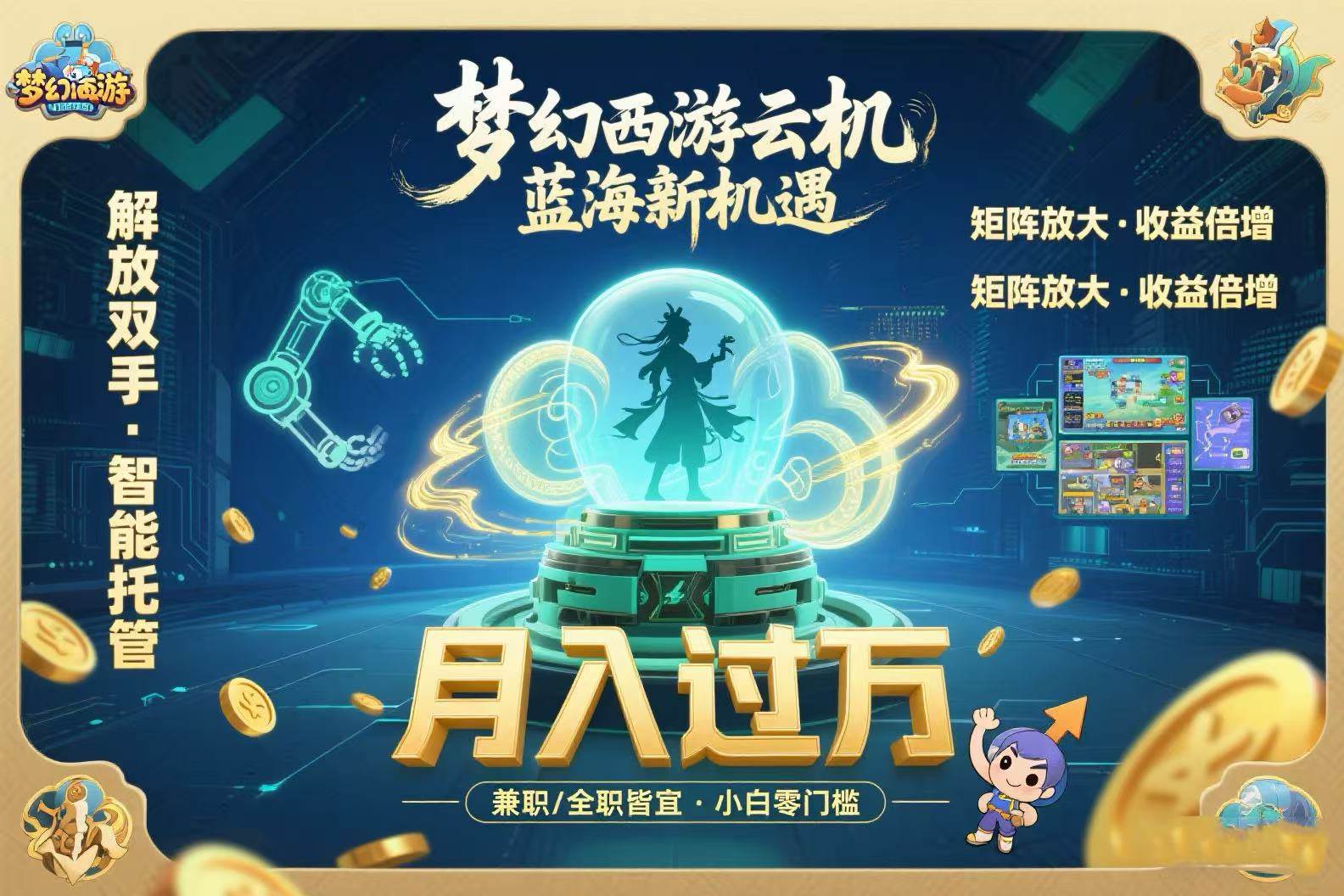 （15544期）梦幻西游云机最新蓝海玩法  解放双手可矩阵放大 轻松月入过万 小白也可…-玩备项目资源网