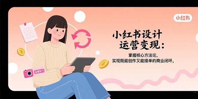 （15636期）小红书设计运营变现：掌握核心方法论，实现既能创作又能接单的商业闭环-玩备项目资源网