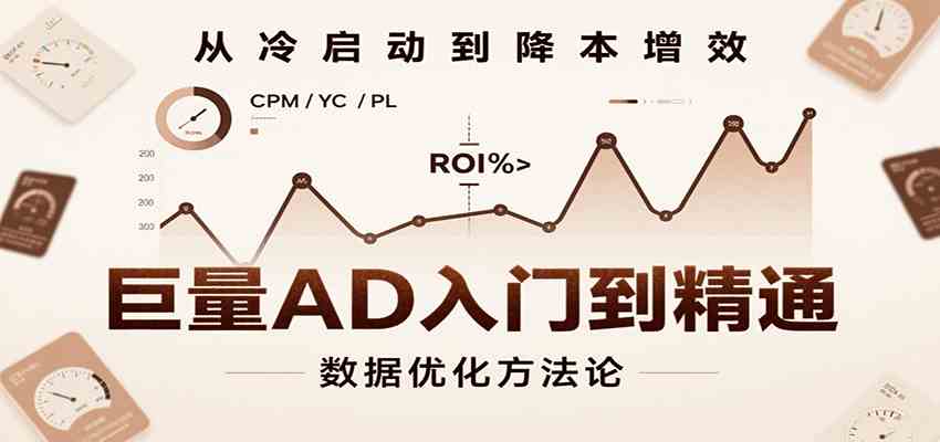 巨量AD入门到精通，含工具、设置、定向、优化等广告投放全流程-玩备项目资源网