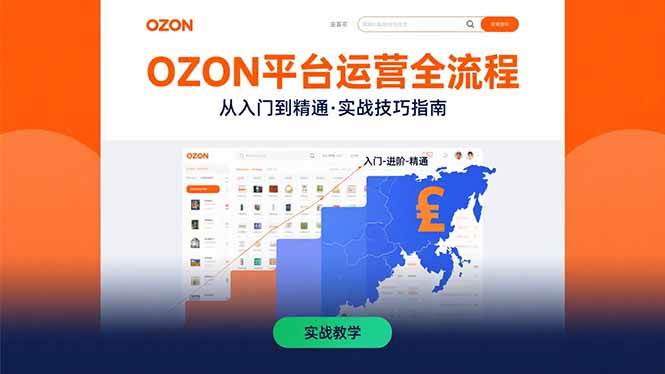 （15648期）OZON平台运营全流程：快速掌握OZON从入门到精通的实战技巧-玩备项目资源网