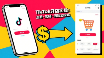TikTok从开店到投流的进阶课，从基础实操到高阶技巧一网打尽-玩备项目资源网