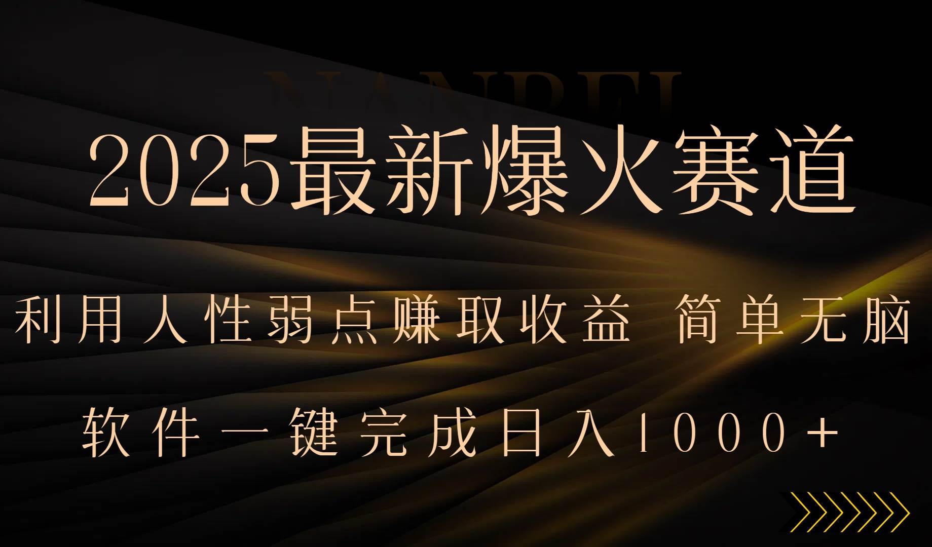 （15675期）2025最新爆火赛道，利用人生弱点赚取收益，全程一键批量制作，小白轻松…-玩备项目资源网