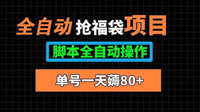 （15697期）全自动抢福袋项目，单号一天80+脚本全自动操作-玩备项目资源网