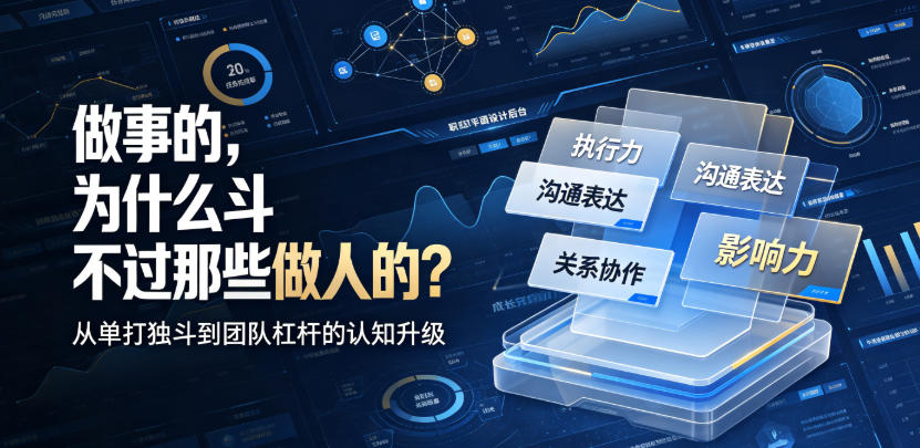 付费文章:做事的,为什么斗不过那些做人的?-玩备项目资源网
