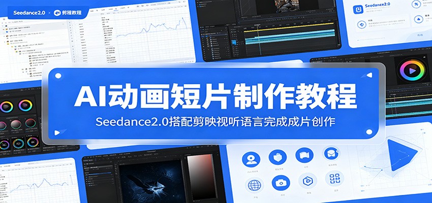 AI动画短片制作教程：Seedance2.0搭配剪映视听语言完成成片创作-玩备项目资源网