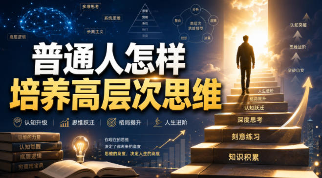 付费文章：普通人怎样培养高层次思维-玩备项目资源网