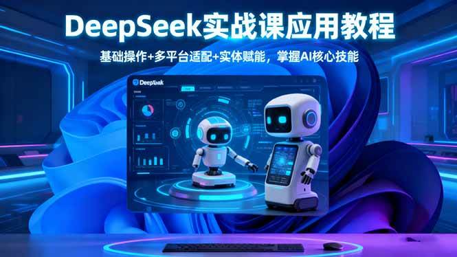 (16391期)DeepSeek实战课应用教程、基础操作+多平台适配+实体赋能,掌握AI核心技能-玩备项目资源网