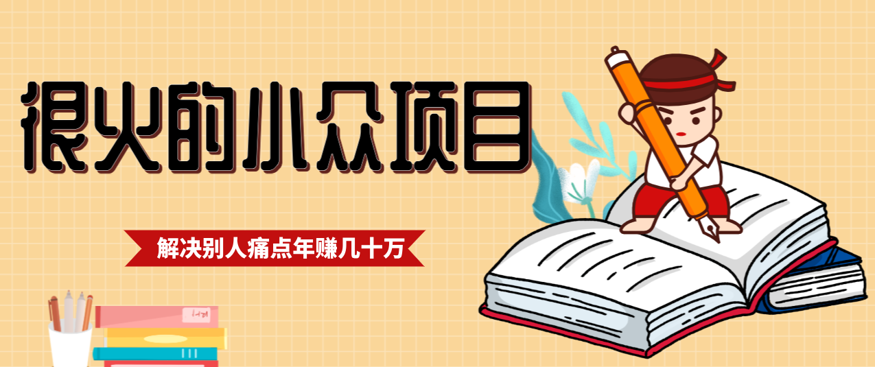 一直都很火的小众项目，抓住应届生求职痛点，这个小众项目年入几十万的底层逻辑-玩备项目资源网