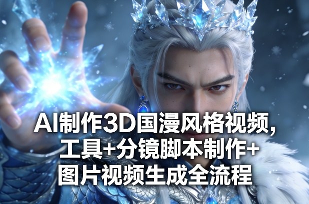 AI制作3D国漫风格视频,工具+分镜脚本制作+图片视频生成全流程-玩备项目资源网