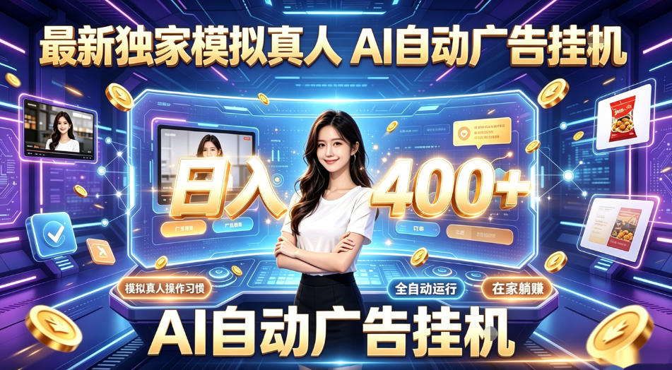 最新独家模拟真人，AI自动挂号挂G，日入400+，全程全自动运行，无需人工【揭秘】-玩备项目资源网