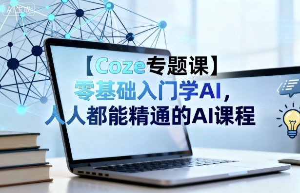【Coze专题课】零基础入门学AI，人人都能精通的AI课程-玩备项目资源网