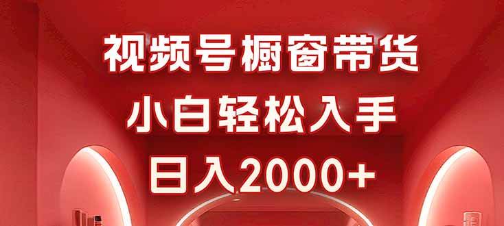 （16248期）视频号橱窗带货，小白轻松入手，日入2000+-玩备项目资源网