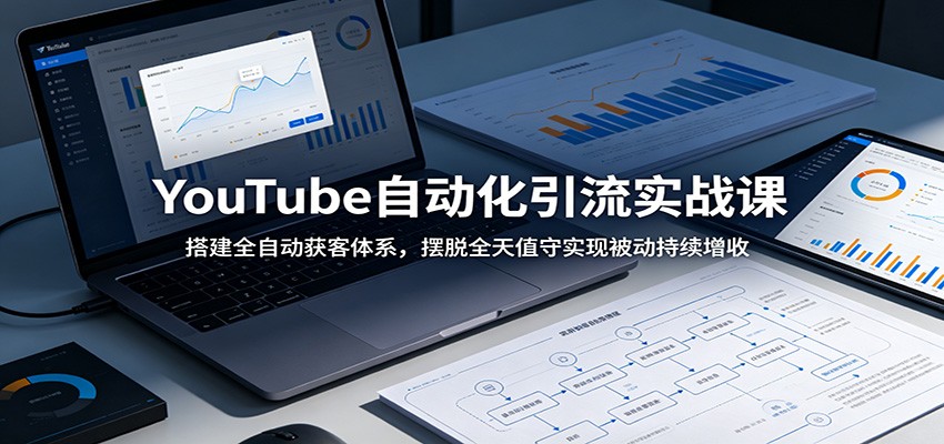 YouTube自动化引流实战课:搭建全自动获客体系,摆脱全天值守实现被动持续增收-玩备项目资源网