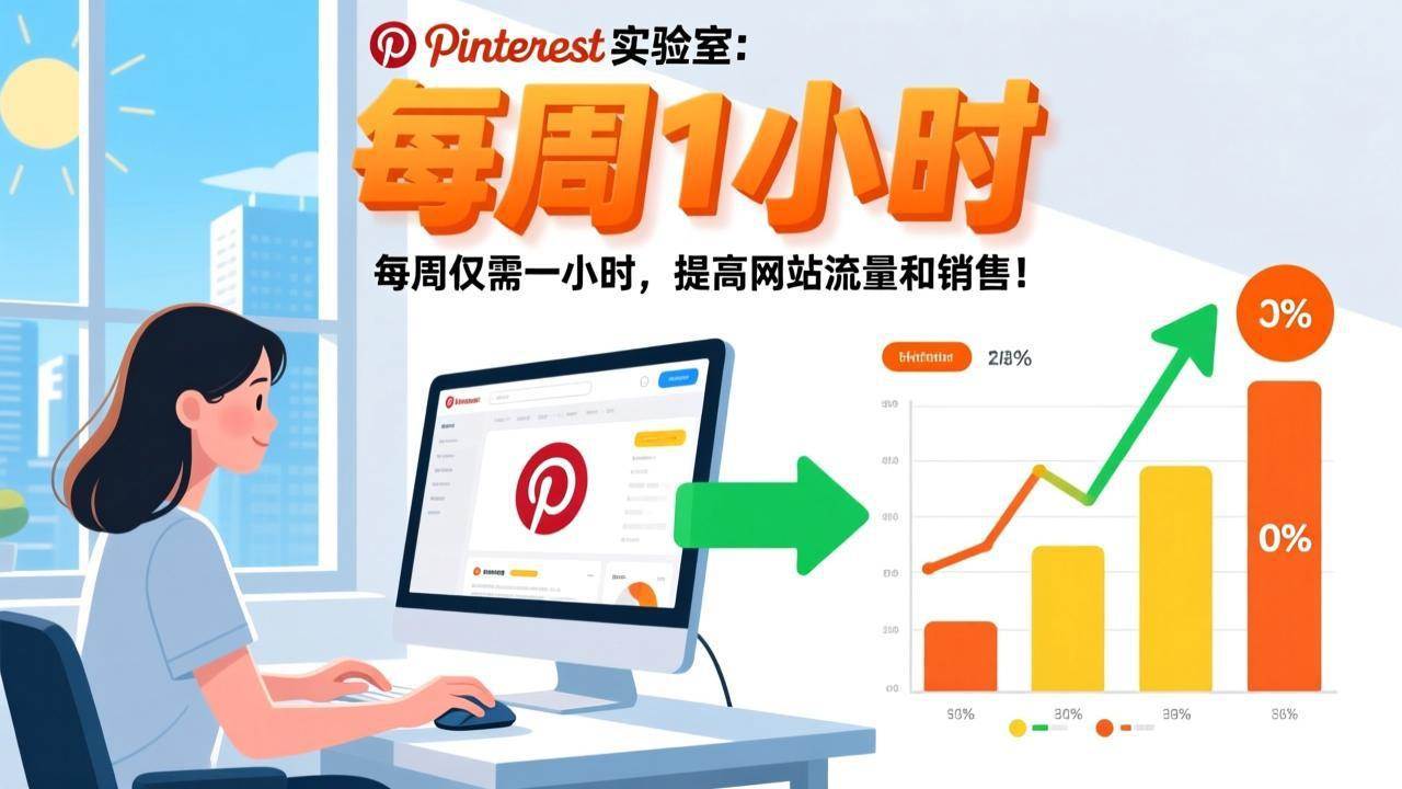 （17505期）Pinterest实验室：每周仅需一小时，提高网站流量和销售！-玩备项目资源网