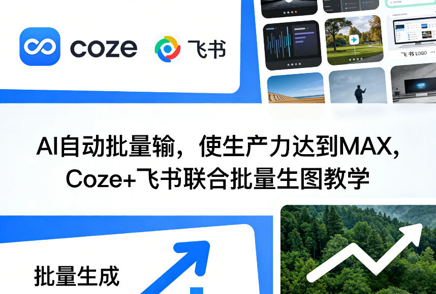 AI自动批量输，使生产力达到MAX，Coze+飞书联合批量生图教学-玩备项目资源网