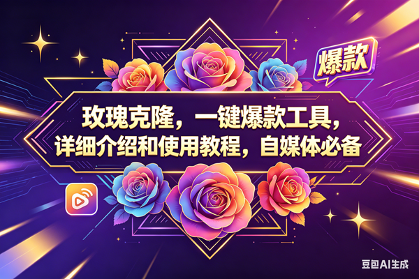 （18163期）玫瑰克隆，一键爆款工具，ai智能体，自媒体神器，60多个功能教程-玩备项目资源网