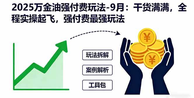 （16202期）2025万金油强付费玩法-9月：干货满满，全程实操起飞，强付费最强玩法-玩备项目资源网