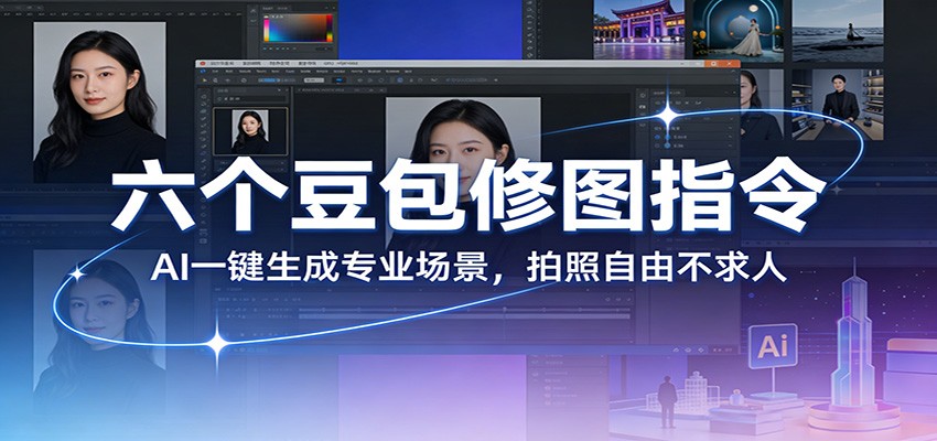 六个豆包修图指令：AI 一键生成专业场景，拍照自由不求人-玩备项目资源网