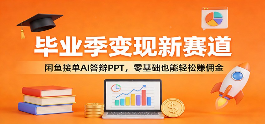 毕业季变现新赛道：闲鱼接单AI答辩PPT，零基础也能轻松赚佣金-玩备项目资源网