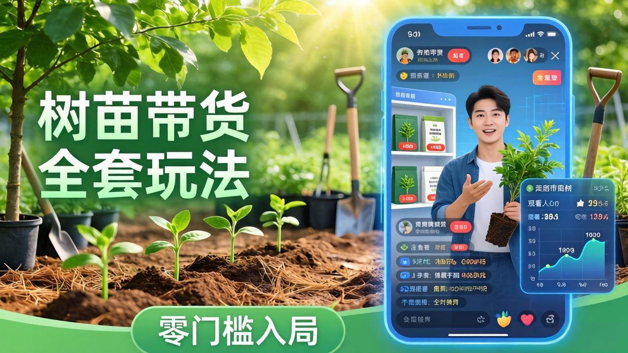 （17729期）视频号AI树苗带货全套玩法：零门槛入局，掌握豆包、千问等AI工具制作树苗视频的全套流程-玩备项目资源网