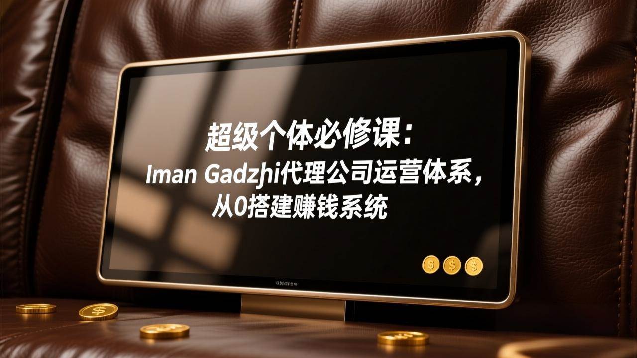 (17525期)超级个体必修课:Iman Gadzhi代理公司运营体系,从0搭建赚钱系统-玩备项目资源网