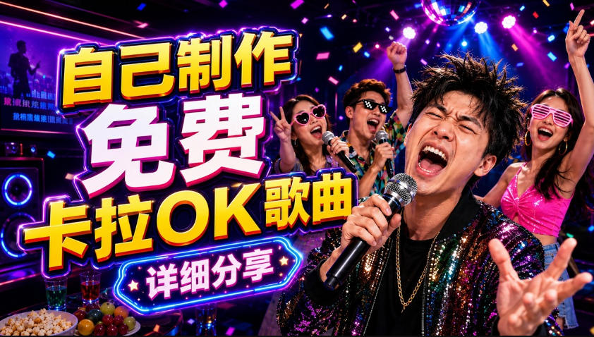 零基础AI制作免费卡拉OK视频教程，从歌曲生成、音轨分离到字幕制作、视频导出，手把手教学-玩备项目资源网