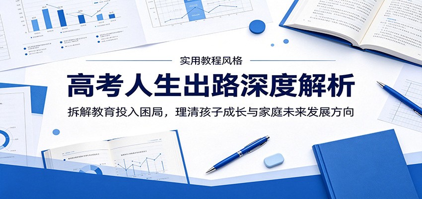 高考人生出路深度解析:拆解教育投入困局,理清孩子成长与家庭未来发展方向-玩备项目资源网