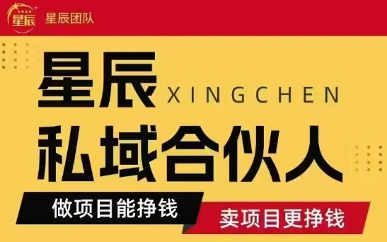 全网首发星辰私域项目合集，最新实操玩法，短期快速实现变现-玩备项目资源网