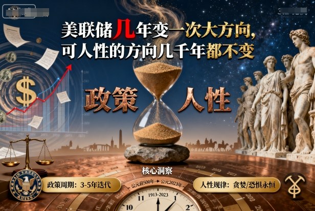 付费文章：美联储几年变一次大方向，可人性的方向几千年都不变-玩备项目资源网