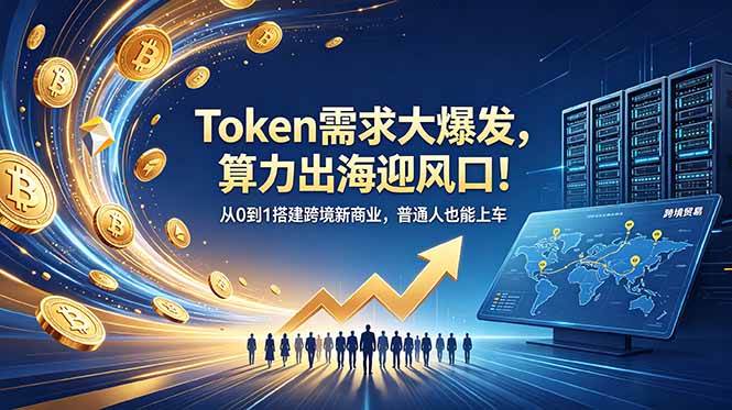 （18889期）Token需求大爆发，算力出海迎风口！从0到1搭建跨境新商业，普通人也能上车-玩备项目资源网