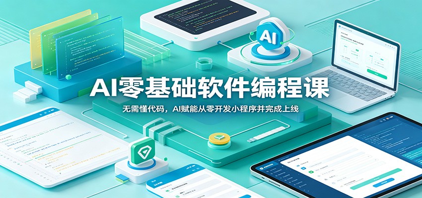 AI零基础软件编程课：无需懂代码，AI赋能从零开发小程序并完成上线-玩备项目资源网