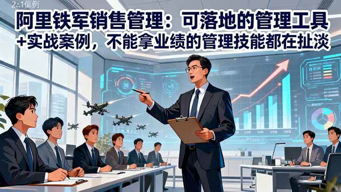 （16436期）阿里铁军销售管理：可落地的管理工具+实战案例，不能拿业绩的管理都在扯淡-玩备项目资源网