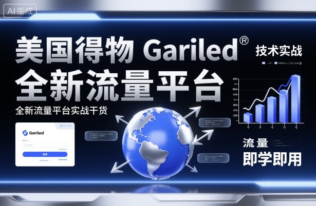美国得物Gariled技术实战，全新流量平台实战干货，即学即用-玩备项目资源网
