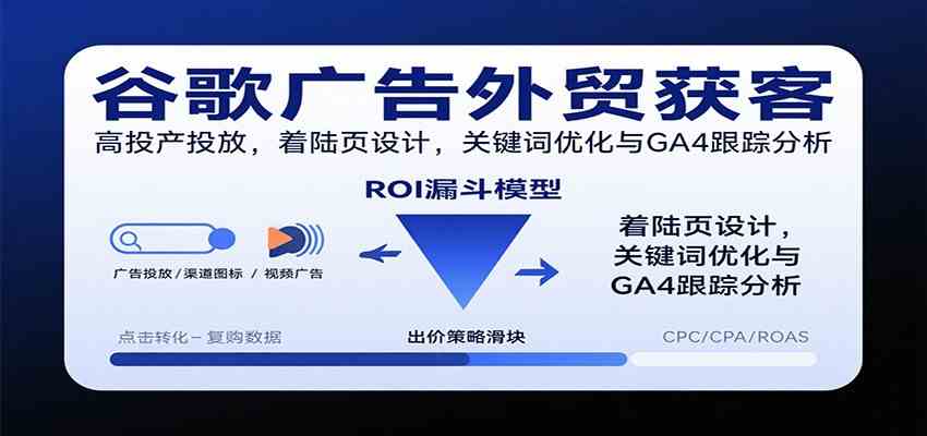 谷歌广告外贸获客,高投产投放,着陆页设计,关键词优化与GA4跟踪分析-玩备项目资源网