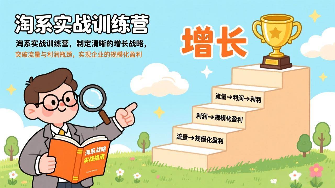 (17278期)淘系实战训练营,制定清晰的增长战略,突破流量与利润瓶颈,实现企业的规模化盈利-玩备项目资源网