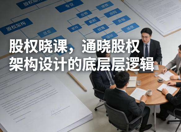 股权晓课，通晓股权架构设计的底层逻辑-玩备项目资源网