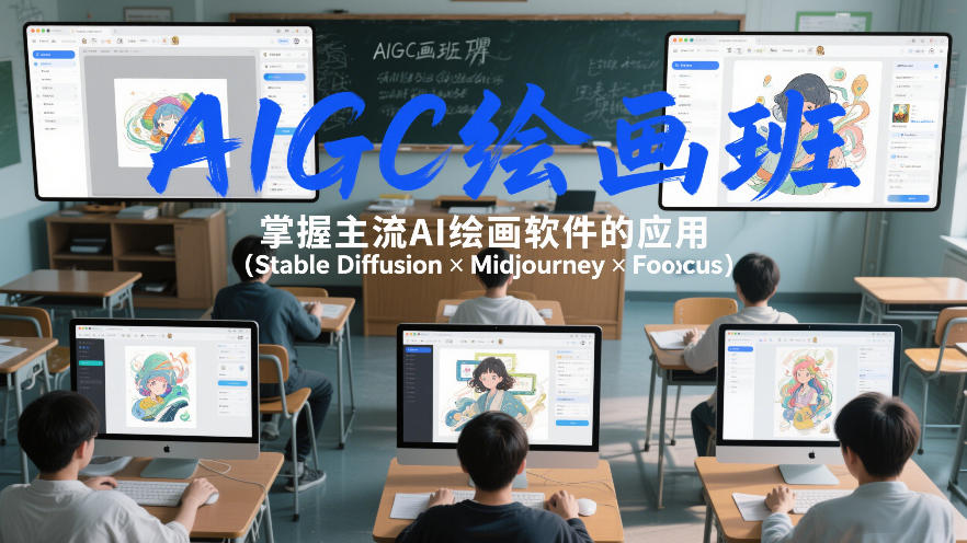 AIGC绘画班，掌握主流Ai绘画软件的应用（Stable Diffusion x Midjourney x Fooocus）-玩备项目资源网
