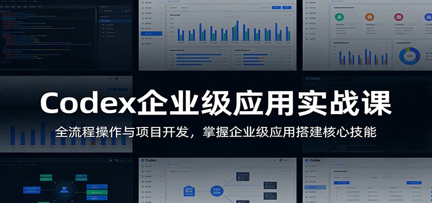 Codex企业级应用实战课：全流程操作与项目开发，掌握企业级应用搭建核心技能-玩备项目资源网