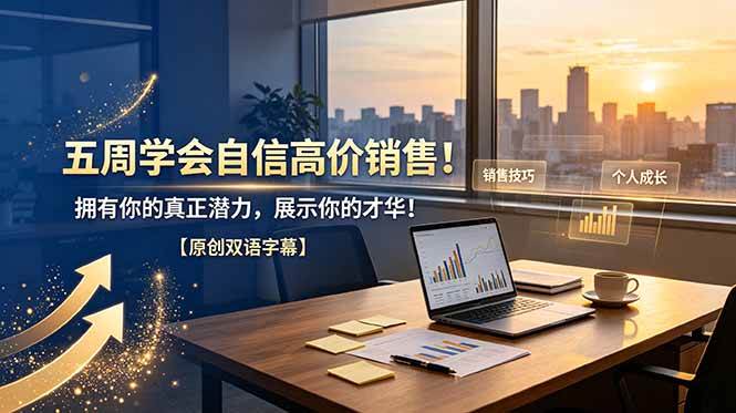 （19071期）五周学会自信高价销售！拥有你的真正潜力，展示你的才华！【原创双语字幕】-玩备项目资源网
