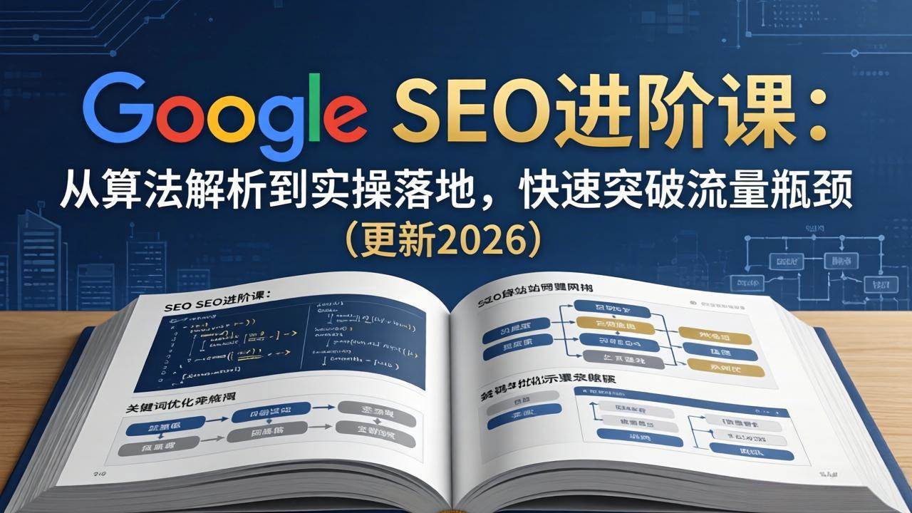 （18048期）Google SEO进阶课：从算法解析到实操落地，快速突破流量瓶颈（更新2026）-玩备项目资源网