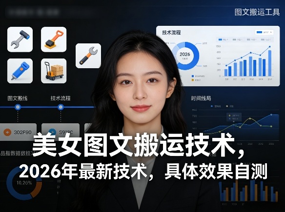 美女图文搬运技术，2026年最新技术，具体效果自测-玩备项目资源网