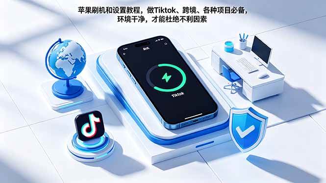 （18558期）苹果刷机和设置教程，做Tiktok、跨境、各种项目必备，环境干净，才能杜绝不利因素-玩备项目资源网