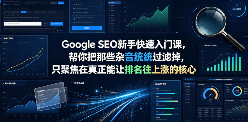 Google SEO新手快速入门课,帮你把那些杂音统统过滤掉,只聚焦在真正能让排名往上涨的核心动作【原创双语字幕】-玩备项目资源网