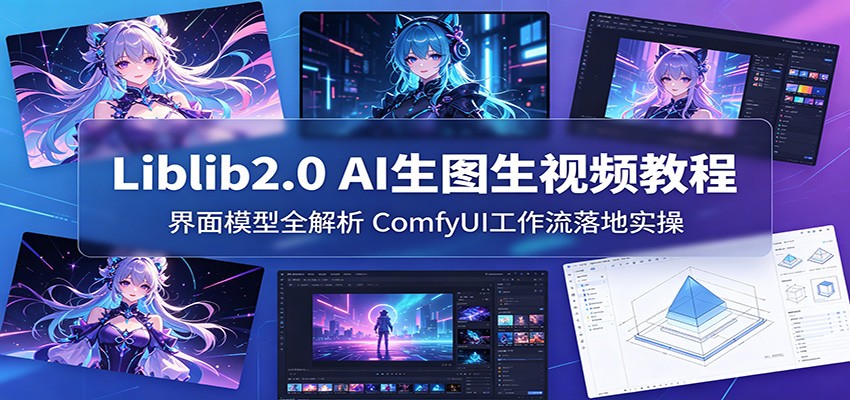 Liblib2.0 AI生图生视频教程：界面模型全解析，ComfyUI工作流落地实操-玩备项目资源网