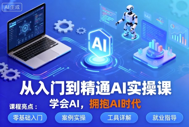 从入门到精通AI实操课,学会AI,拥抱AI时代-玩备项目资源网