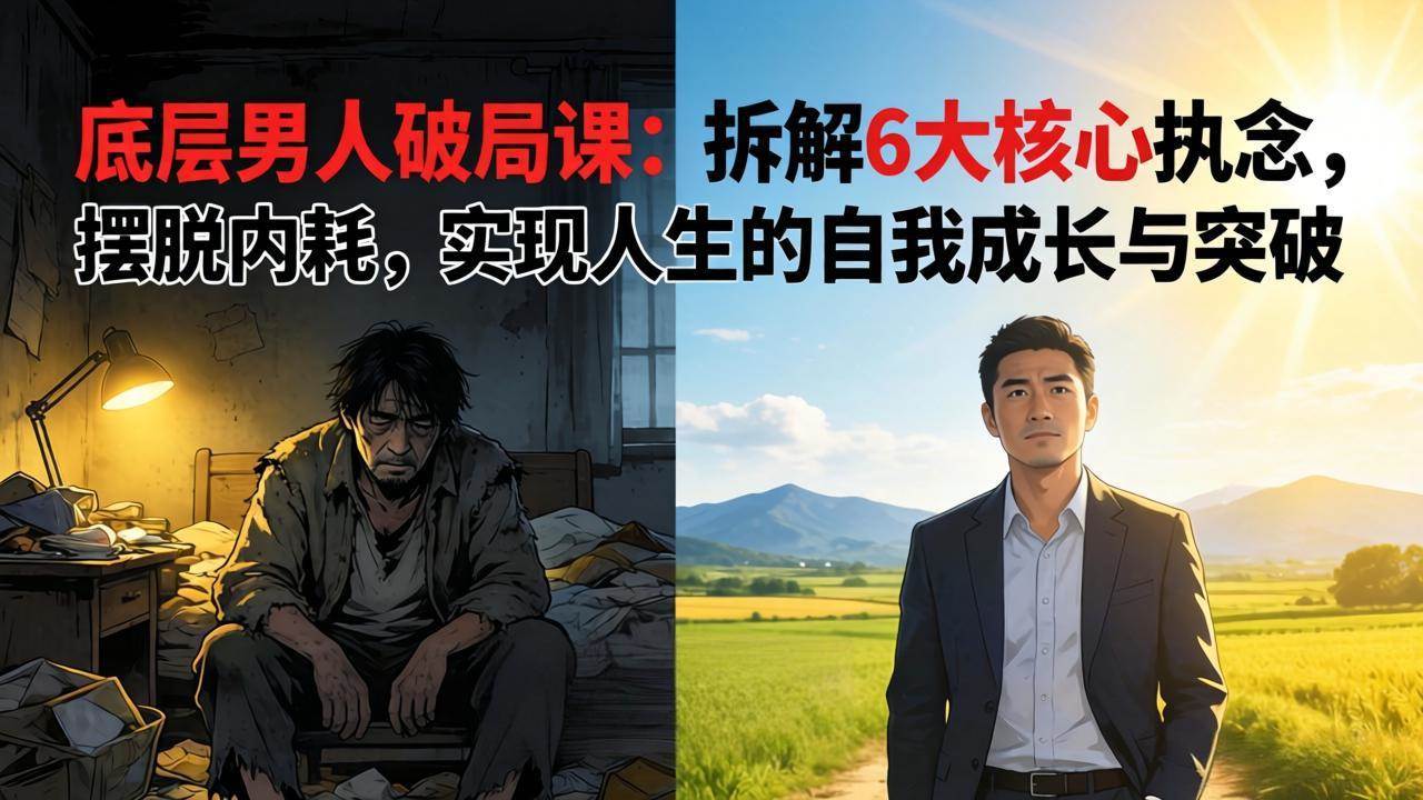 (17747期)付费文章:底层男人破局课:拆解 6 大核心执念,摆脱内耗,实现人生的自我成长与突破-玩备项目资源网