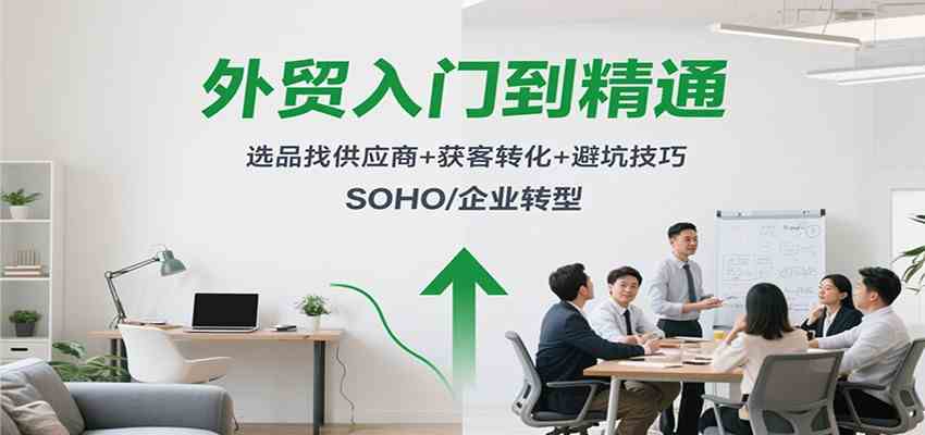 外贸入门到精通,选品找供应商+获客转化+避坑技巧,SOHO/企业转型-玩备项目资源网