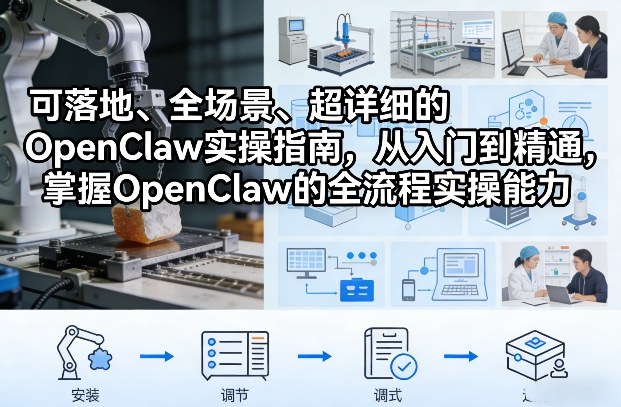 可落地、全场景、超详细的OpenClaw实操指南，从入门到精通，掌握OpenClaw的全流程实操能力-玩备项目资源网