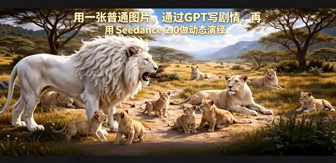 用一张普通图片，通过GPT写剧情，再用Seedance 2.0做动态演绎，居然能生成迪士尼风格搞笑动画-玩备项目资源网